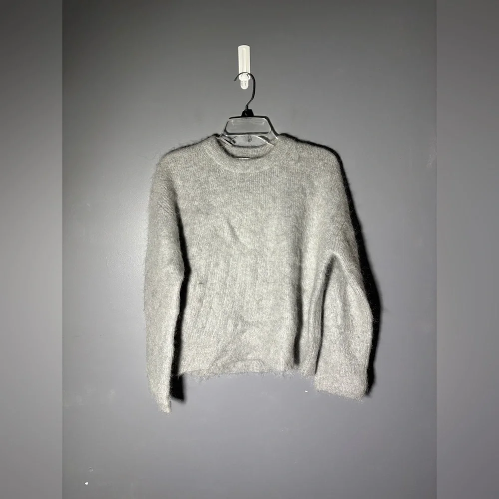 & Other Stories Fluffy Mohair Blend Crew Sweater Size XS